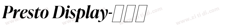 Presto Display字体转换 Presto Display字体转换